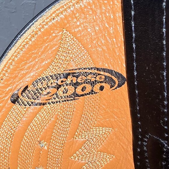 Lucchese 2000 Boots Men's 11 D Black Italian Kangaroo Western Cowboy T3010 R4 - Picture 11 of 13